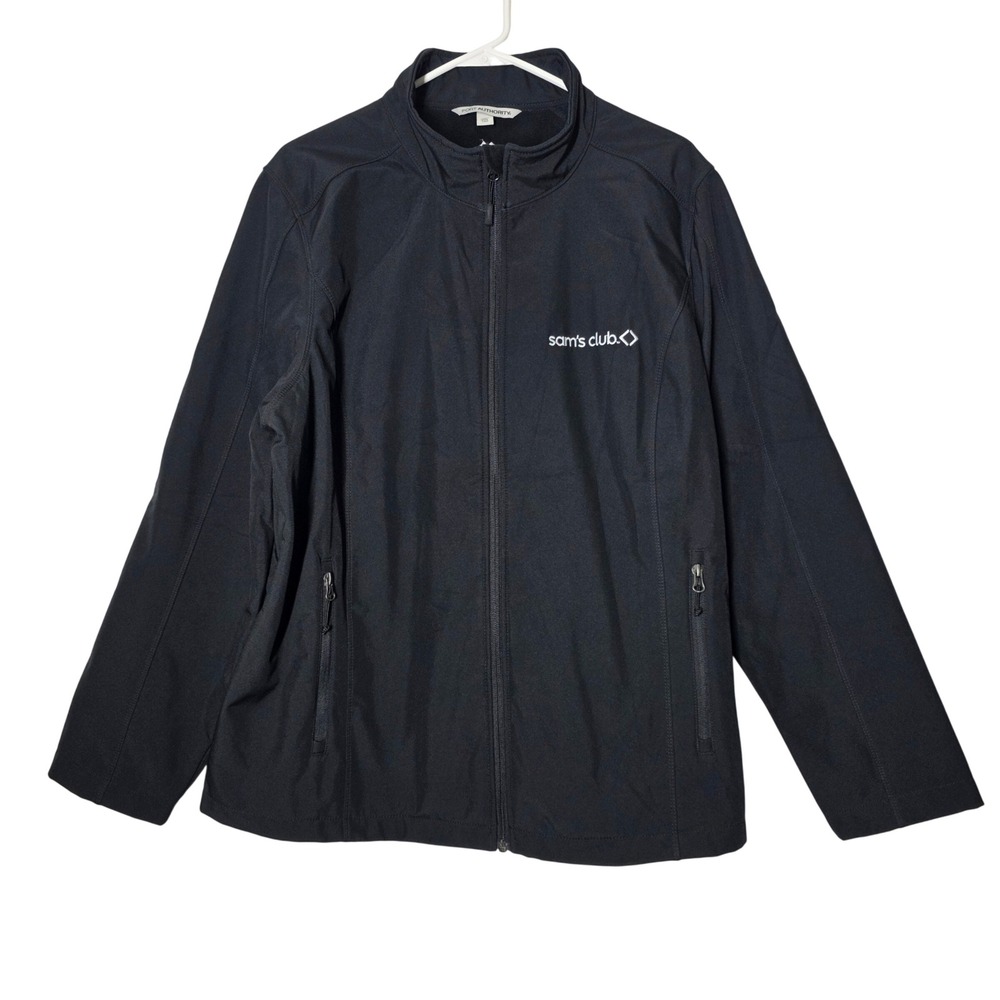 Port Authority Sam's Club Softshell Jacket Black Ladies 3XL Full Zip Fleece